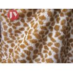 100% polyester Giraffe Printed Polyester Plush Fabric , Polyester Plush Fabric Stuffed Animal Soft Toys for sale