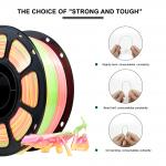 Iboss 3D Printer Filament 1.75 PLA+Silk Peach Rainbow 1.75millimeter Toughness Enhanced Customized Request for sale