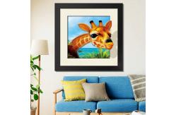 China Custom Posters 3 Dimensional Pictures 40x40 Cm Giraffe Large Size supplier