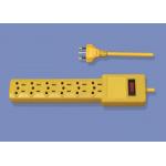 2500W Single Switch Fuse Electrical Extension Cord , Power Extension Socket for sale