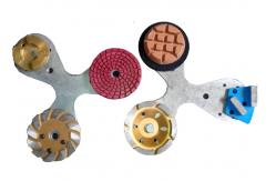 China Granite Marble Resin Polishing Pads For Concrete Diamond Grinding Discs supplier