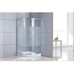 Chrome Aluminum Corner Entry Shower Enclosure Clear Glass 5mm for sale