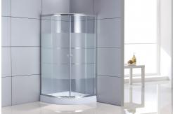 China Chrome Aluminum Corner Entry Shower Enclosure Clear Glass 5mm supplier