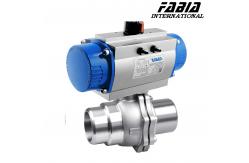 China Pneumatic Two-Piece Ball Valve With Low Resistance Pneumatic Ball Valve supplier