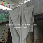 Mysterious Cloaked Figure Fiberglass Statue With Illuminated Forehead for sale