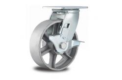 China Side Brake Steel Caster supplier
