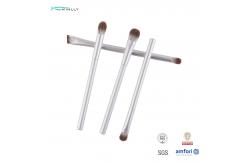 China 8pcs OEM ODM Travel Makeup Brush Set White Aluminium Handle supplier