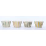 Hand Drawn Pastel Vertical Stripe Ceramic Tableware Set (Mugs & Bowls)
