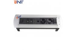 China Electric Silver Desk Flip Up Power Data Socket And  3mm Panel Thickness supplier