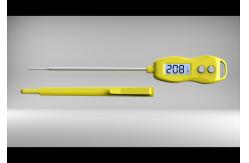 China Waterproof Instant Read Cooking Thermometer Digital Food Long Straight Probe IP66 supplier