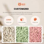 Fast Clumping Tofu Kitty Litter Green Environmentally Friendly Cat Litter for sale