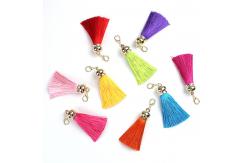 China Zinc Alloy Lobster Clasp Metal Accessories Tassel Pendants For Keychain Dangle supplier