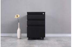 China 3 Drawer White Metal Under Desk Mobile Pedestal supplier