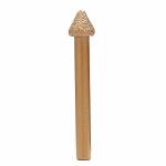 3/8 Inch Diamond CNC Tooling 60 Degree TAPER Head Brazed Stone Router Bit for sale