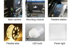 China High Speed 250000CPH Pick And Place Machine Flexible Strip / Tube Light SMT Mounter supplier