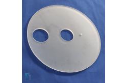 China Customized Small All Polished Quartz Sight Glass Silica Quartz Disc Quartz Window supplier