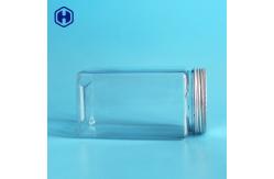 China Thin Wall Square Plastic Food Containers With Aluminium Screw Cap supplier