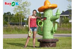 China Inflatable Outdoor Games PVC Tarpaulin Inflatable Cactus Ring Toss Puncture Proof supplier