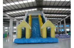 China Snow Mountain Big Inflatable Water Slides , Amusement Park Commercial Grade Water Slide supplier