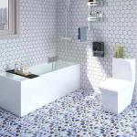 Indoor Rustic Square Glazed Tiles Rough Surface 300x300mm Garden Floor for sale