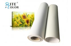 China Polyester Cotton Blend Inkjet Canvas Photo Paper Waterproof Coated For Printer supplier