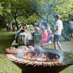 Custom Logo Bbq Camping Grill Outdoor Corten Steel BBQ Grill for sale