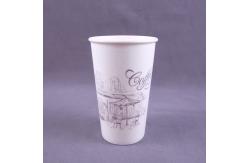 China Single Wall Foam Disposable Paper Coffee Cup Flexo Printing 12oz 16oz supplier