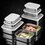 Multi Sized 3L Metal Food Storage Containers Stainless Steel With Airtight Lids for sale
