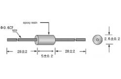 China MF54 Plastic Package Diode Temperature Measurement NTC Temperature Thermistor supplier