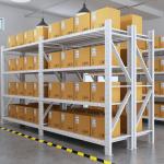 Boltless Medium Duty Storage Rack Shelving Unit , Industrial Long Span Shelving Racks