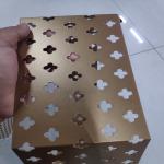 Bronze Color Honeycomb Perforated Sheet Metal For Architecture for sale