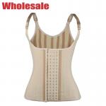 China Nude Bodybuilding Waist Trainer Adjustable Shoulder Strap Body Waist Cincher Vest for sale