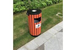 China 35L waste bins outdoor garbage cans with lids public recycling bins supplier
