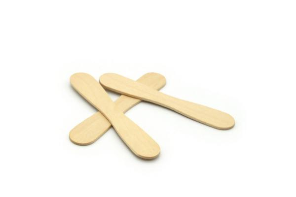 Bulk Ice Cream Paddle Spoon Wooden Ice Cream Taster Spoons 3inch 1000pcs