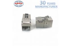 China ANSHI RJ45 Cat6A STP FTP 8P8C Female Jack Inline Coupler Keystone Jack supplier