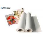 Wide Format Inkjet Printable Canvas , 260gsm Matte Polyester Canvas Fabric