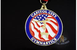 China Customized Dancing Running Award Medals With Ribbon , Custom Race Medals supplier