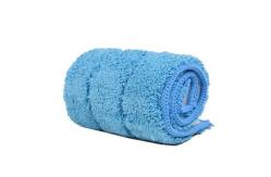 China Blue 380gsm Microfiber Wet Mop Pads , Pocket Shaped Multifunctional Mops supplier