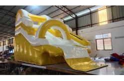 China Outside Games Inflatable Floating Water Slide For Fun supplier