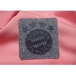 Custom LOGO 3D embossed PVC silicone iron on patch printing heat transfer labels