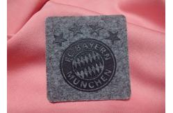 China Custom LOGO 3D embossed PVC silicone iron on patch printing heat transfer labels supplier