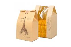 China ASP 4.72*3.54*11.8inches Bakery k Paper Bag With Window supplier