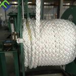 Braid Polyester Yacht Rope white 8 Strand 40mm - 200mm Diameter for sale