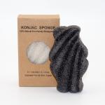 SGS Black Green Pink Body Konjac Sponge Exfoliating Dead Skin Sponge for sale