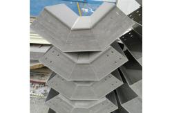China Grey Colour Steel Simulated FRP Cable Tray Customized Angle Trunk supplier