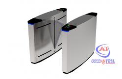 China RFID Reader Flap Barrier Gate Fingerprint Access Control Rotating Security Turnstile Gate supplier