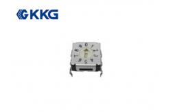 China Mini Multi Position Coded Rotary Switch 3x3 10 Gears Reflow Soldering supplier