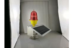 China Electric Power Tower Solar Powered Emergency Lights Red FAA L810 Low Intensity supplier