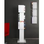 Professional White Magazine Display Stand / Novelty Pamphlet Display Rack for sale