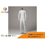 FRP Clothing Showing Male Model Props Retail Shop Fittings With Wooden Cover for sale